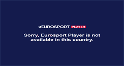 Desktop Screenshot of eurosportplayer.com